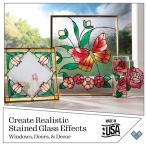 ガラスペイントキット フローラルセット Gallery Glassギャラリーグラス グラスデコ ガラス絵の具 ステンドグラス アーティスト, 初心者,子供に最適ギフト