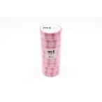 mt 8P チェック・ライトピンク(15mm×7m) マスキングテープ