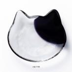 coconeco craft ココネコ カワイイ猫顔シルエット 小皿 日本製 ブチ黒