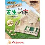 工作キット 芝生のある家 加賀谷木材 木工工作キット 自由研究 貯金箱 小学生 レンガ (1個までメール便可能)