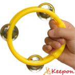  compact tambourine (6 piece . mail service possible )a- Tec music musical performance Dance yellow motion . physical training festival school elementary school student kindergarten child care .