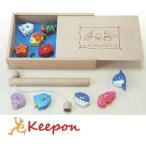 木のおもちゃ 　たいりょう魚つりセット　箱付き だいわ 木製おもちゃ プレゼント 誕生日 出産祝い クリスマス ラッピング