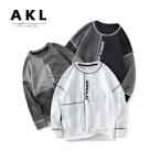  весна. item Kids ребенок одежда мужчина Parker s модный хлопок круглый вырез футболка с длинным рукавом футболка спорт движение casual Корея ребенок одежда 