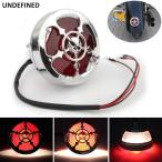 スカル ドクロ テール ブレーキ ナンバープレート ライト ランプ シルバー ブラック ハーレー カフェレーサー クルーザー ボバー SV650