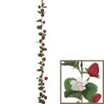 いちご ガーランド 全長180cm（フェイクフード 食品サンプル 造花 苺 イチゴ ストロベリー 装飾 ディスプレイ）（商品番号:kd-fv1695）