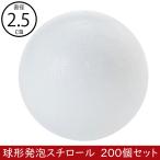 直径2.5cm 球形発泡スチロール 200個セット (球型 発泡スチロール 丸い 資材 ボール形 丸型 アレンジフォーム 穴あき アレンジ)（商品番号:kd-gz512）