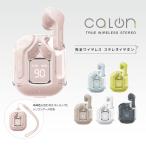 iPhone スマホ Bluetooth 5.3 完全ワイヤレス ステレオ イヤホン マイク calon ストラップ ケース AAC 左右分離 カナル ブルートゥース カロン ラスタバナナ