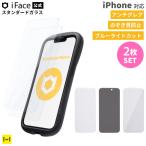2枚セット iPhone ガラスフィルム iphone16 iphone16e iFace ブルーライトカット のぞき見防止 アンチグレア iphone15 iphone14 iphone13 pro Max plus