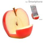 スマホ スマートフォン スタンド おもしろ スマホスタンド 食品サンプル リンゴ