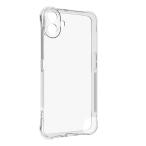 CMF Phone 1 クリアケース 耐衝撃 カバー シンプル クリア 透明 角 保護 コーナーバンパー TPU ソフトケース ストラップ穴 耐衝撃ケース Nothing