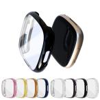 Fitbit Versa4/sense2 кейс покрытие TPU металлизированный жидкокристаллический защита ударопрочный женский мужской защитный корпус Fit bit va-sa4/ Fit bit Sense2