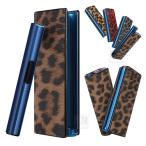 glo Hilo Plus ケース カバー PUレザー ヒョウ柄 収納 電子たばこ 電子タバコ アイコスカバー 保護ケース BAT グロー ヒーロ プラス 充電対応 持ち運び便利