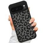 Pixel9 ケース Pixel9 Pro / Pixel 9 Pro XL カバー ヒョウ柄 背面半透明 TPU + プラスチック Google グーグル ピクセル9 ピクセル9 プロ ピクセル9プロ XL
