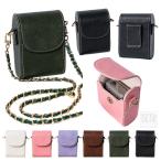 CANON IXY 650 m ケース カバー ショルダーストラップ付き PUレザー レディース 肩掛け カメラバッグ カメラケース おすすめ ソフトケース 長さ調節可能