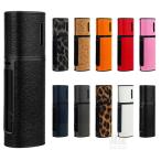 ショッピングアイコス lil HYBRID 3.0 ケース カバー PUレザー 木目調 ヒョウ柄 収納 電子たばこ 電子タバコ アイコスカバー 保護ケース リルハイブリッド3.0 充電対応