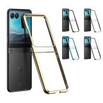 Moto Razr 50/50s/50d ケース カバー 耐衝撃 クリア 透明 プラスチック ストラップホール付き ハードケース シンプル Motorola モトローラ レーザー50 おすすめ