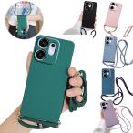 OPPO Reno13 A ケース スマホショルダー reno 13a カバー 耐衝撃 ショルダーストラップ 肩掛けベルト付き 長さ調節可能 TPU ソフトケース/カバー 可愛い