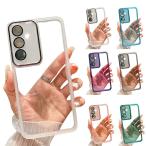 Galaxy S25 ケース S25+/S25 Ultra カバー カメラ保護あり 一体型カメラレンズ保護 強化ガラス クリア 背面透明 TPU ソフトケース ストラップ穴 シンプル