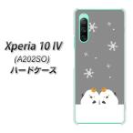ショッピングxperia 10 iv SoftBank Xperia 10 IV A202SO ハードケース TA019 冬シマエナガ 素材クリア UV印刷