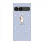 ショッピングxperia Xperia10VII SOG16 ハードケース カバー SC964 Lady Rabbit ブルーグレー 素材クリア UV印刷