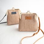 名入れ タグ付き がま口 かごバッグ ショルダーストラップ タグ 本革 姫路レザー ショルダーバッグ ポシェット おしゃれ 軽量 がま口バッグ 肩掛け 送料無料