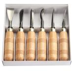 彫刻刀 6本セット 木彫りツール 木彫りナイフ 砥石付き 専用彫刻 木工道具 DIY工具図工 伝統工芸 手芸 篆刻刀