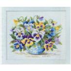  комплект wild анютины глазки 7285o обод Pas [KY] Cross стежок ........ цветок .... сумма onoe*megmi