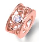Yahoo! Yahoo!ショッピング(ヤフー ショッピング)KEIUNDO 18K ベビーリング ピンクゴールド 誕生石 ＆ メッセージ 刻印 専用ケース&ミニバック付き4CSBR002