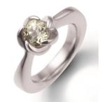 Yahoo! Yahoo!ショッピング(ヤフー ショッピング)KEIUNDO 10K ベビーリング　ホワイトゴールド 誕生石 ＆ メッセージ 刻印 専用ケース&ミニバック付き4CSBR003