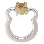 Yahoo! Yahoo!ショッピング(ヤフー ショッピング)KEIUNDO 10K ベビーリング BearGirl ホワイトゴールド ＆ イエローゴールド 誕生石 ＆ メッセージ 刻印 無料 専用ケース付き BE004