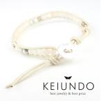 Yahoo! Yahoo!ショッピング(ヤフー ショッピング)KEIUNDO レザー 1連 ラップ ブレスレット 天然石 アベンチュリン アジアンホワイト 本革 レディース メンズ