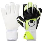 ソフト アドバンスド　ホワイト×フローイエロー　【Uhlsport|ウールシュポルト】サッカーフットサルゴールキーパーグローブ1011355-01