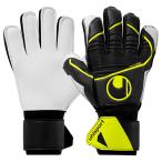 ジュニア ソフト フレックスフレーム ブラック×フローイエロー 【Uhlsport|ウールシュポルト】サッカーフットサルゴールキーパーグローブ1011