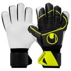 ジュニア ソフト フレックスフレーム　ブラック×フローイエロー　【Uhlsport|ウールシュポルト】サッカーフットサルゴールキーパーグローブ1011