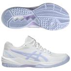 レディース ゲルタスク 4 ホワイト×ヴェイパー 【asics|アシックス】ハンドボールシューズ1072a106-104