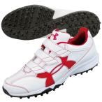 UA スキルズターフ 2　ホワイト×レッド　【UNDERARMOUR|アンダーアーマー】ベースボールトレーニングシューズ1250253-102