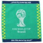 ハンドタオル　ブラジルカラー　2014 FIFA ワールドカップ ブラジル大会 オフィシャルライセン ...