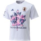 なでしこジャパン ROAD TO CANADA コングラッツTシャツ　【adidas|アディダス】ナショナルチームレプリカウェアーaag31-a421