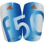 F50 レスト シンガード　ホワイト×ソーラーブルーS14　【adidas|アディダス】サッカーフットサルアクセサリーレガースak630-g84073