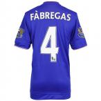チェルシー 15-16 ホーム 半袖レプリカユニフォーム プレミアリーグチャンピオンバッジ付き　4.セスク・ファブレガス　【adidas|アディダス】