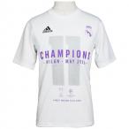 レアルマドリッド UCL チャンピオン Tシャツ コングラッツ　【adidas|アディダス】クラブチームレプリカウェアーcvk39-bi4970