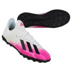 ジュニア エックス 19.3 TF J　フットウェアホワイト×ショックピンク　【adidas|アディダス】サッカーフットサルジュニアトレーニングシュー