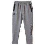 ジュニア P100 ストレッチスウェットロングパンツ　杢グレー　【LUZ e SOMBRA|ルースイソンブラ】サッカーフットサルジュニアウェアーf20