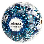 ALMUNDO земля для приклеивание темно-синий × голубой [MIKASA|mikasa] футбольный мяч 5 номер лампочка ft551d-gr-nlb