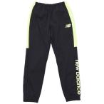 ジュニア ストレッチボンディングウォームアップロングパンツ　ブラック×イエロー　【NewBalance|ニューバランス】サッカーフットサルジュニアウェ