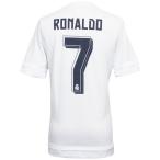 レアルマドリッド 15-16 ホーム 半袖レプリカユニフォーム　7.クリスティアーノ・ロナウド　【adidas|アディダス】クラブチームレプリカウェア