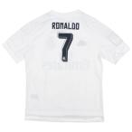 ジュニア レアルマドリッド 15-16 ホーム 半袖レプリカユニフォーム　7.クリスティアーノ・ロナウド　【adidas|アディダス】クラブチームジュ