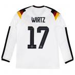 ドイツ代表 2026 ホーム 長袖レプリカユニフォーム　17.フロリアン・ヴィルツ　【adidas|アディダス】ナショナルチームレプリカウェアーklh