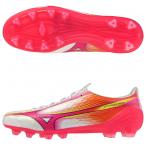 ミズノアルファ 3 PRO　ホワイト×ピンク　【MIZUNO|ミズノ】サッカースパイクp1ga266464