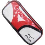 ペンケースWミズノ プレミアムレッド　【MIZUNO|ミズノ】サッカーフットサルアクセサリーs1483510